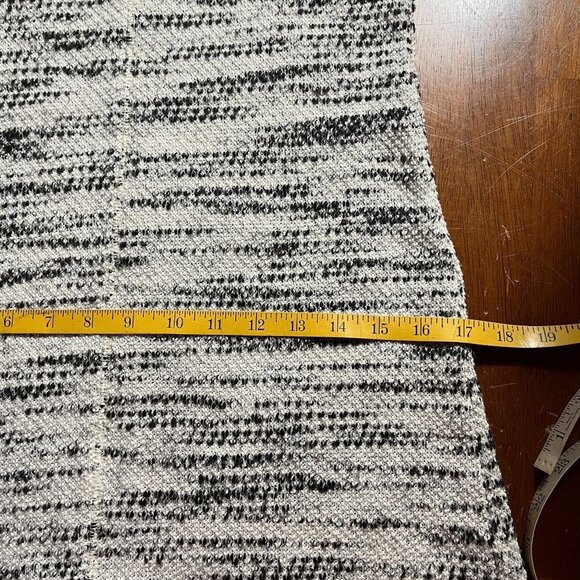 Loft Long Sleeve Cowl Neck Midi Dress Womens XS Textured Cozy Layering Tweed - Picture 10 of 12